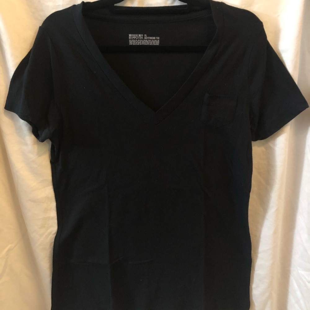 Women’s Black Mossimo Supply Co. Boyfriend V-neck